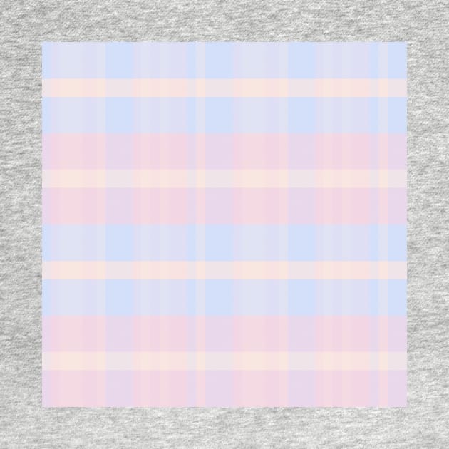 Pastel Aesthetic Iagan 2 Hand Drawn Textured Plaid Pattern by GenAumonier